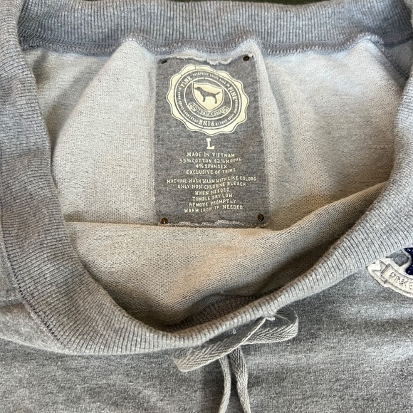 PINK Victoria's Secret Sweatshirt Kangaroo Pockets Gray Size L - Picture 3 of 9